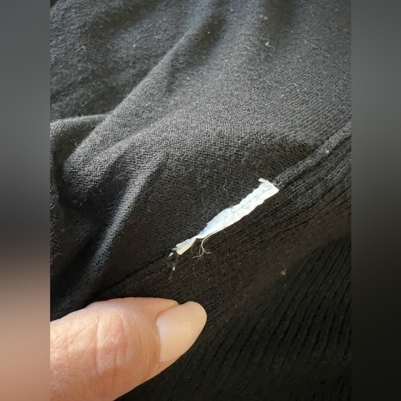 Vince Womens XS Wool Cashmere Blend Cardigan Black Open Front Long Sleeve - Picture 3 of 8